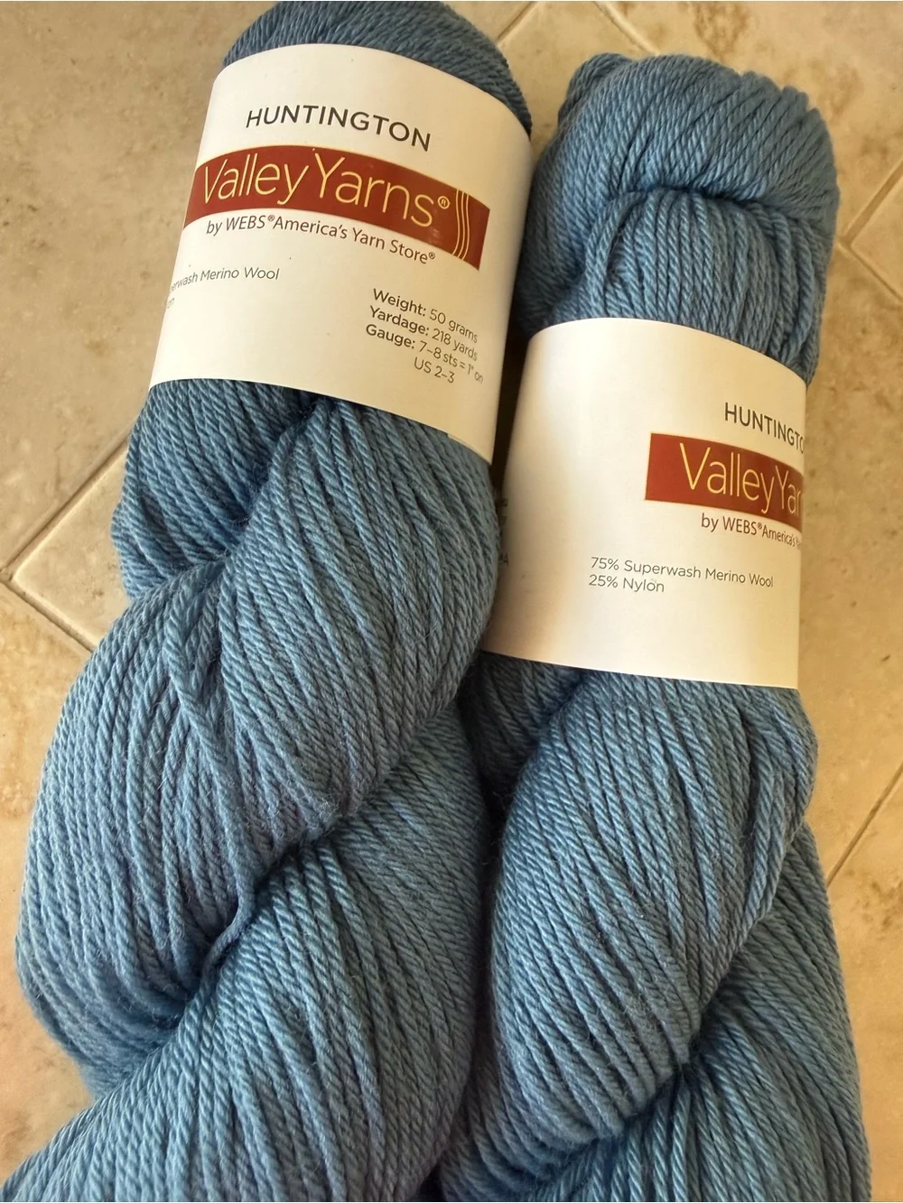 Valley Yarns Huntington Superwash Merino Wool - Dusty Blue